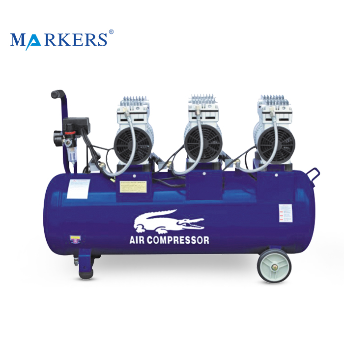 Factory price piston type paint spray gun oil-less 3 cylinder 90l tank air compressor - Image 3