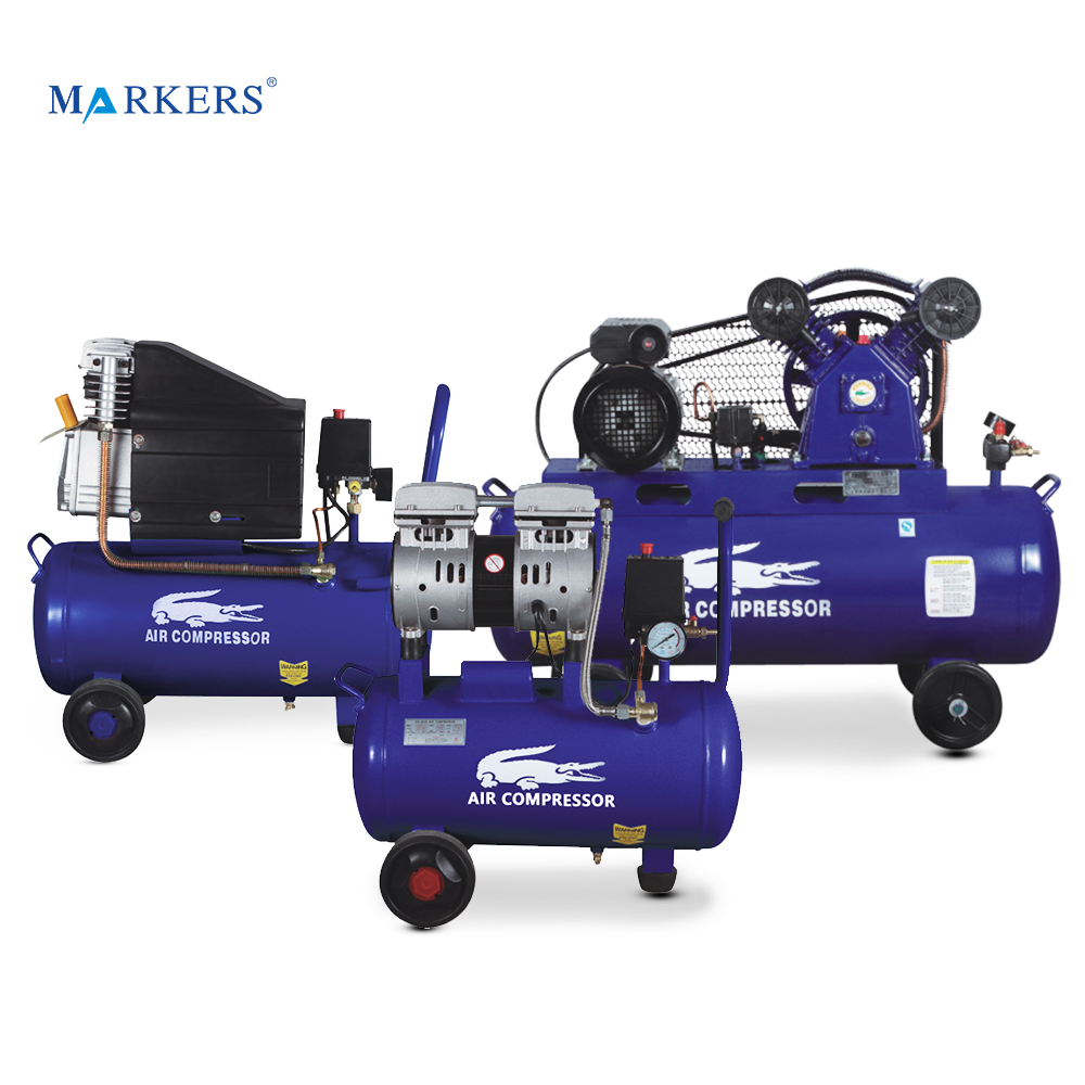 Factory price piston type paint spray gun oil-less 3 cylinder 90l tank air compressor - Image 2
