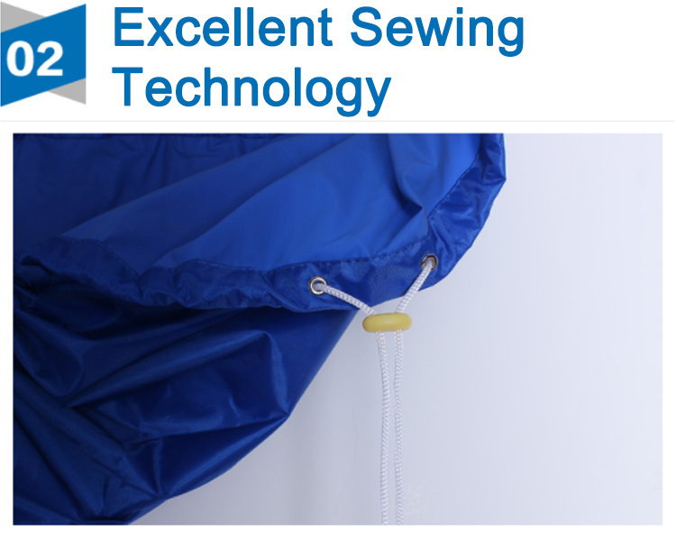 Close up of sewing technology on the cleaning cover