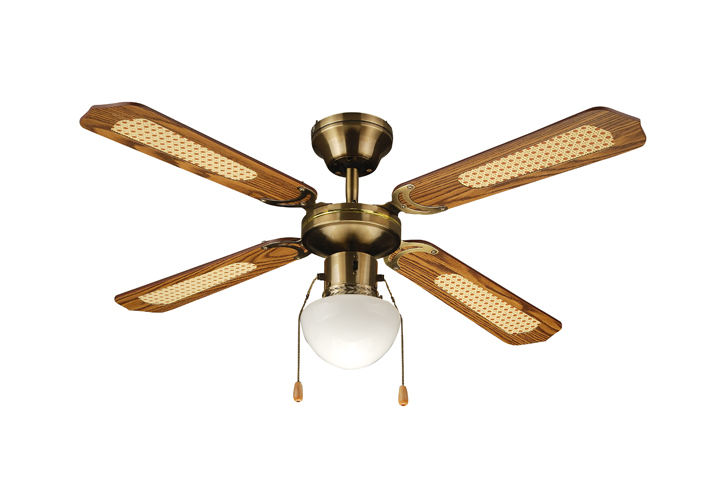 Antique Style Ceiling Fan with Light