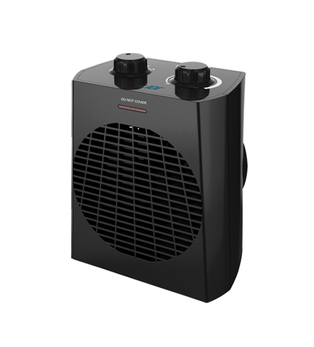 Compact Personal Fan Heater with Adjustable Thermostat