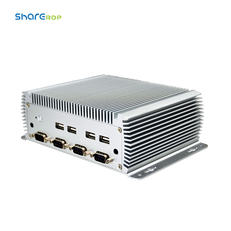 Fanless Mini Industrial Computer with Dual LAN and Serial Ports