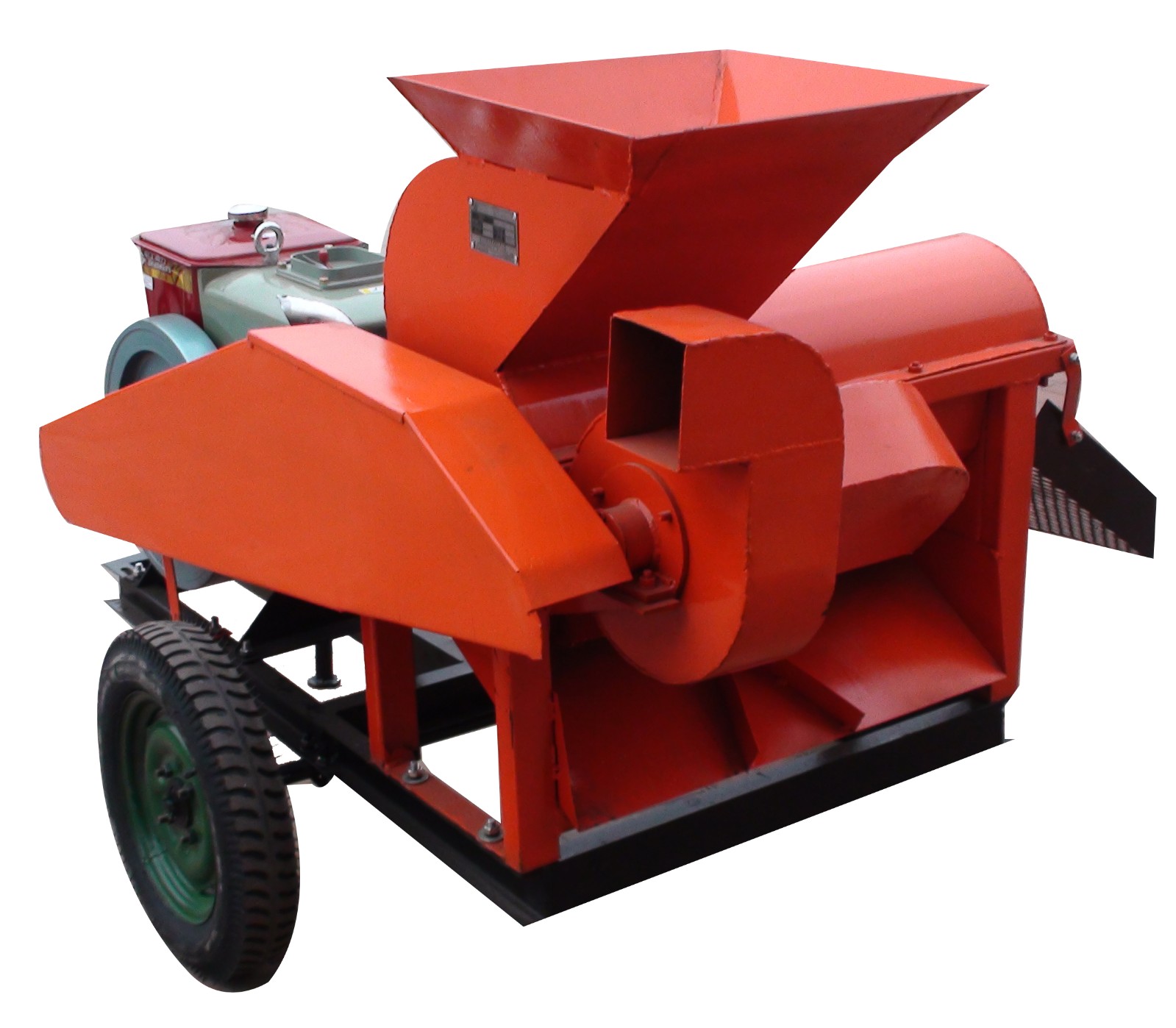 Portable Corn Sheller with Integrated Power Unit