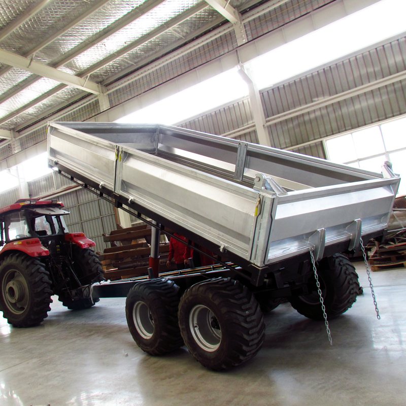 Heavy-duty farm trailer for agricultural hauling