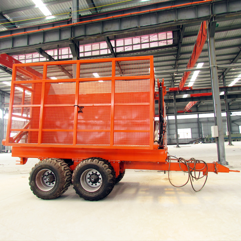 Metal cage structure farm trailer