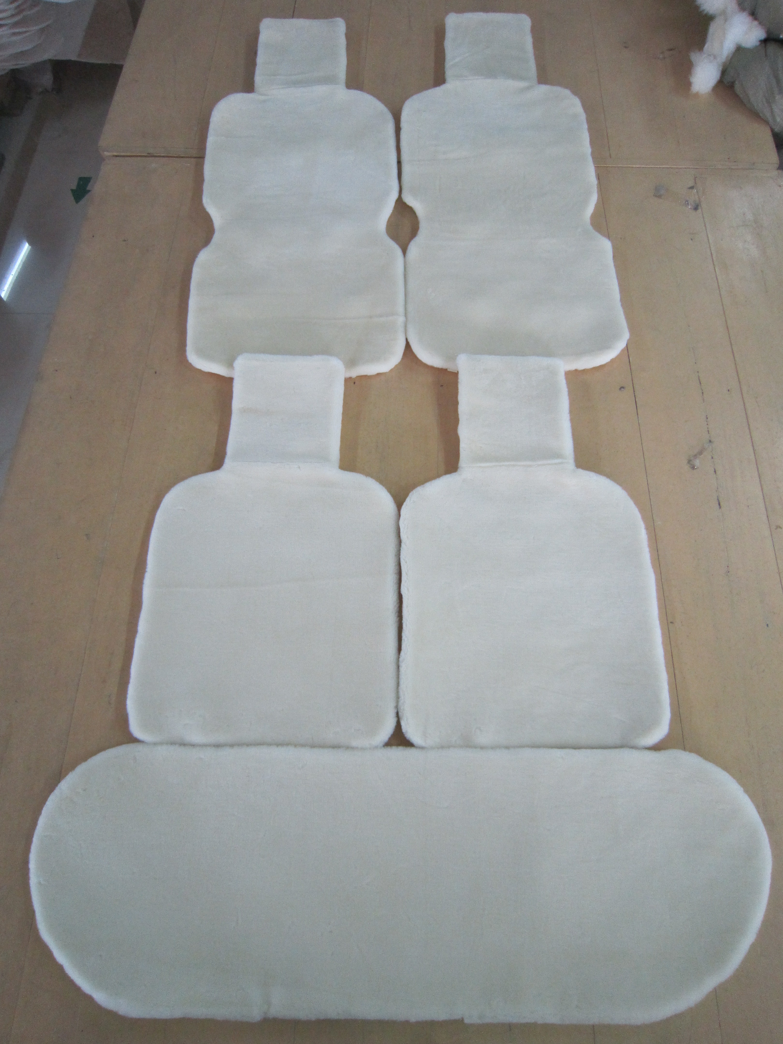 Faux Sheepskin Car Seat Cushion Set
