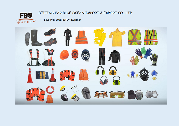 Collection of industrial personal protective equipment