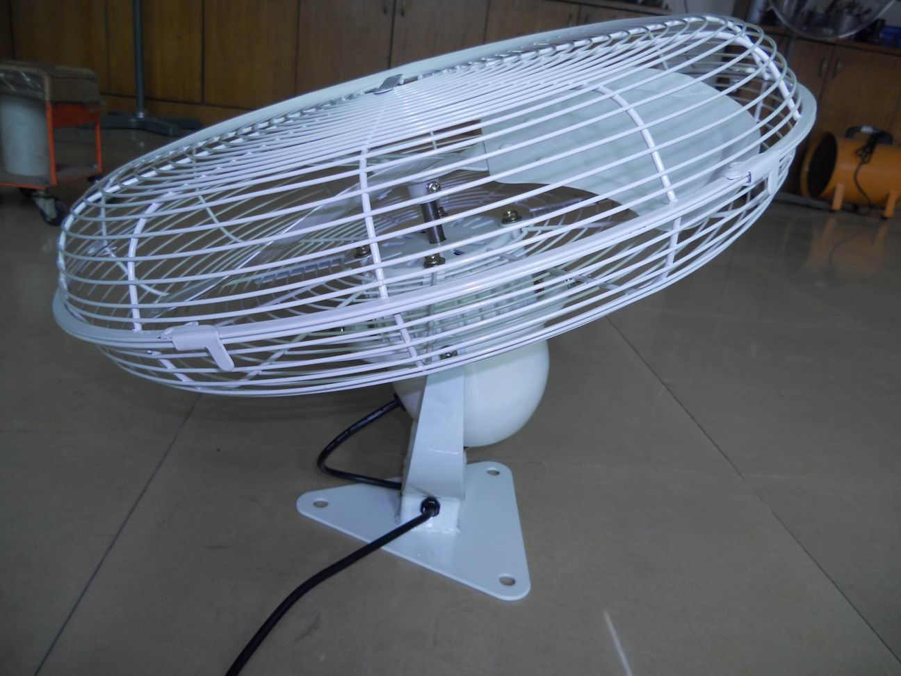 Industrial Ceiling Fan with Metal Cage