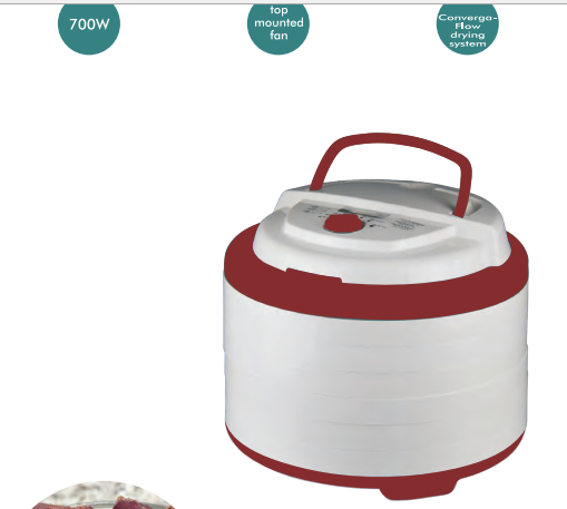 Food Dehydrator with Adjustable Temperature Control