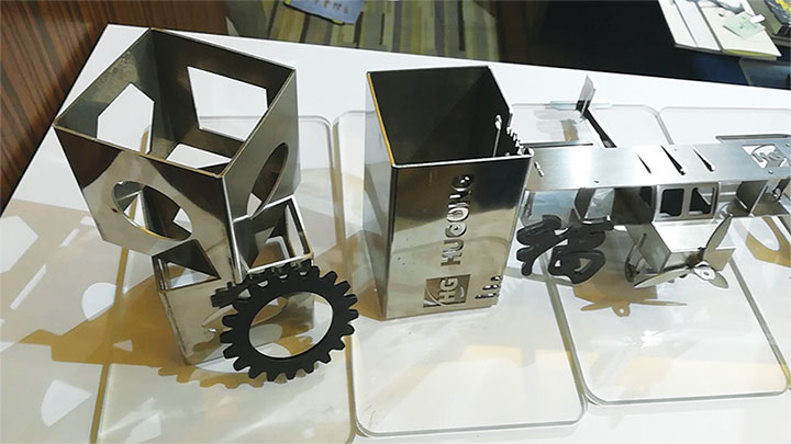 Complex metal cutouts produced by laser