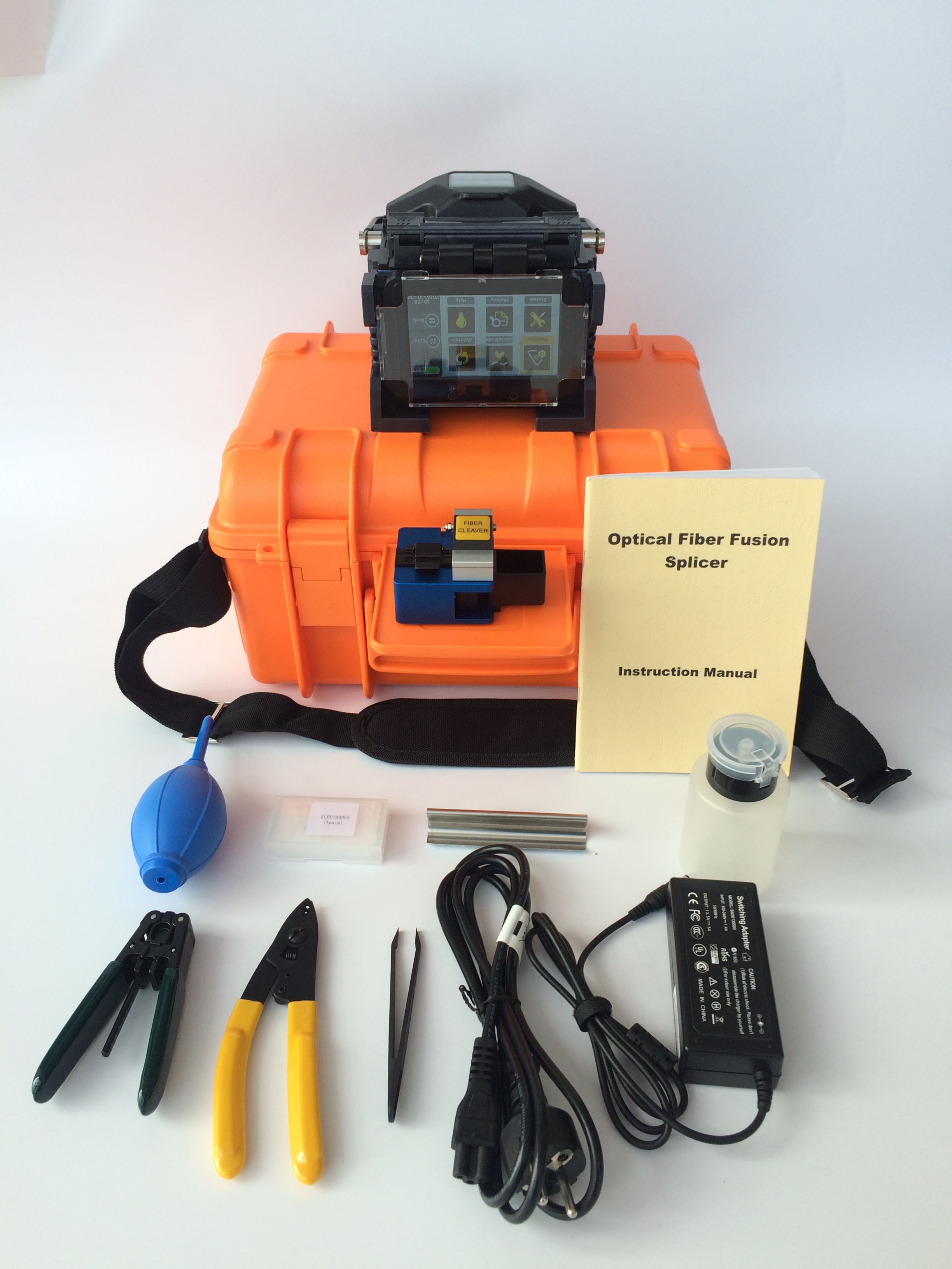 Fiber optic fusion splicer TE580 splicing machine mini fiber splicing equipment - Image 2