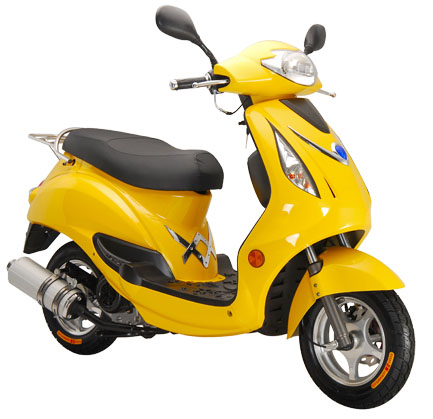 Retro Style Gas Scooter for Urban Commuting