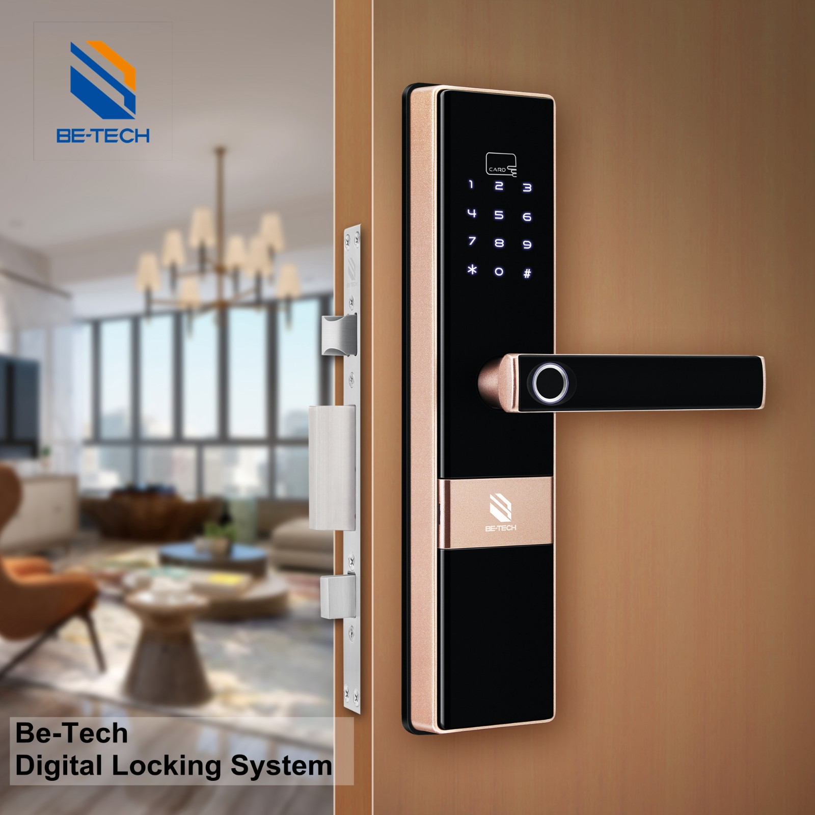 FINGERPRINT AND RFID CARD AND TOUCHPAD DIGITAL DOOR LOCK H3A5FMT-AN2 - Image 3