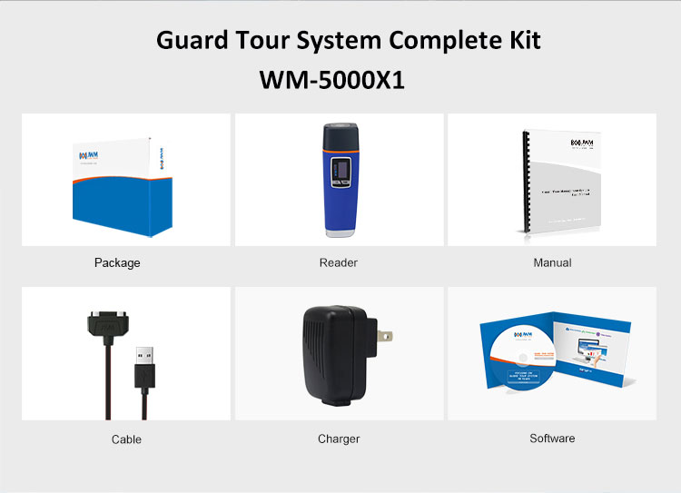 Comprehensive kit including reader, cables, charger, and software.