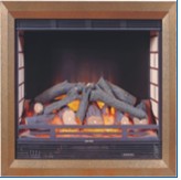 Electric Fireplace with Faux Logs