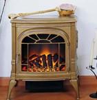 Electric Fireplace Stove with Realistic Flame Effect