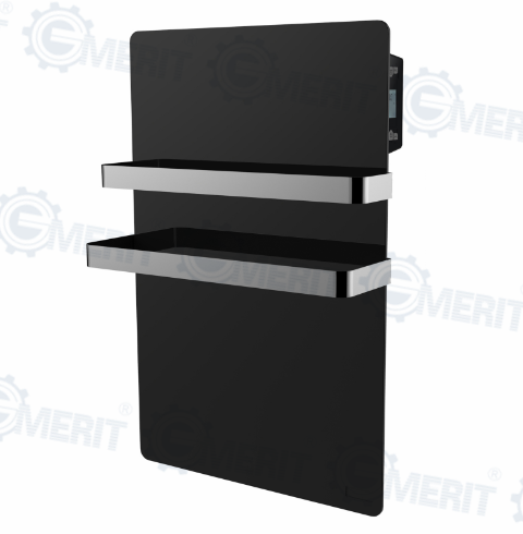 Wall-Mounted Electric Heater with Shelves