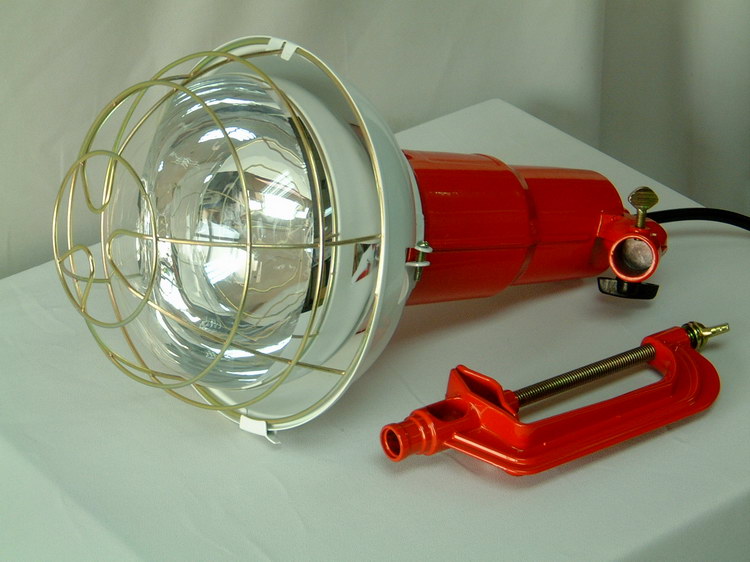 Adjustable Clamp Work Light with Protective Cage