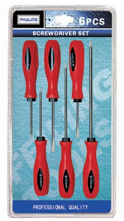 Ergonomic Screwdriver Set with Flathead and Phillips Head Tips