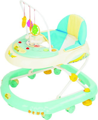 Adjustable Height Baby Walker with Activity Center