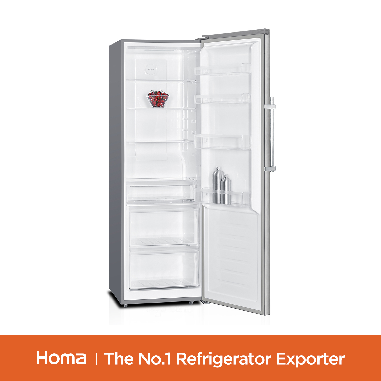 Single Door No-Frost Refrigerator, 60x185 cm