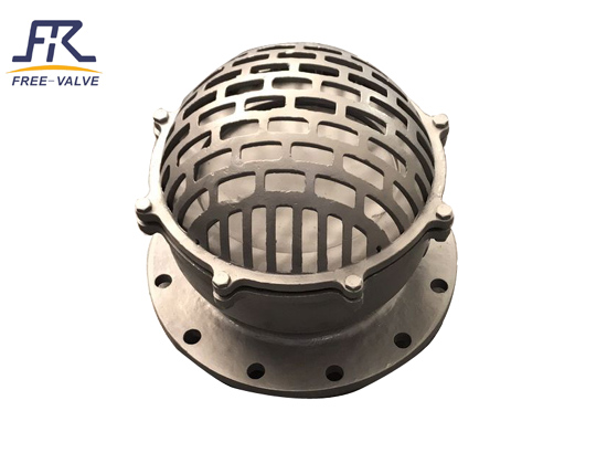 Flanged Foot Valve with Strainer Basket