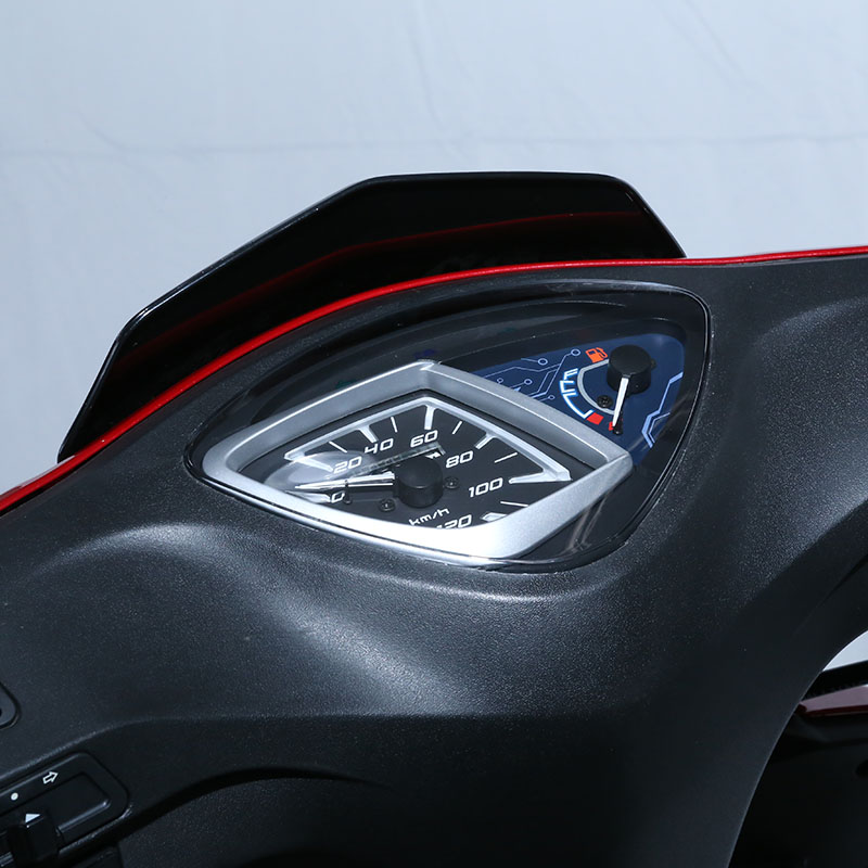 Scooter dashboard and speedometer