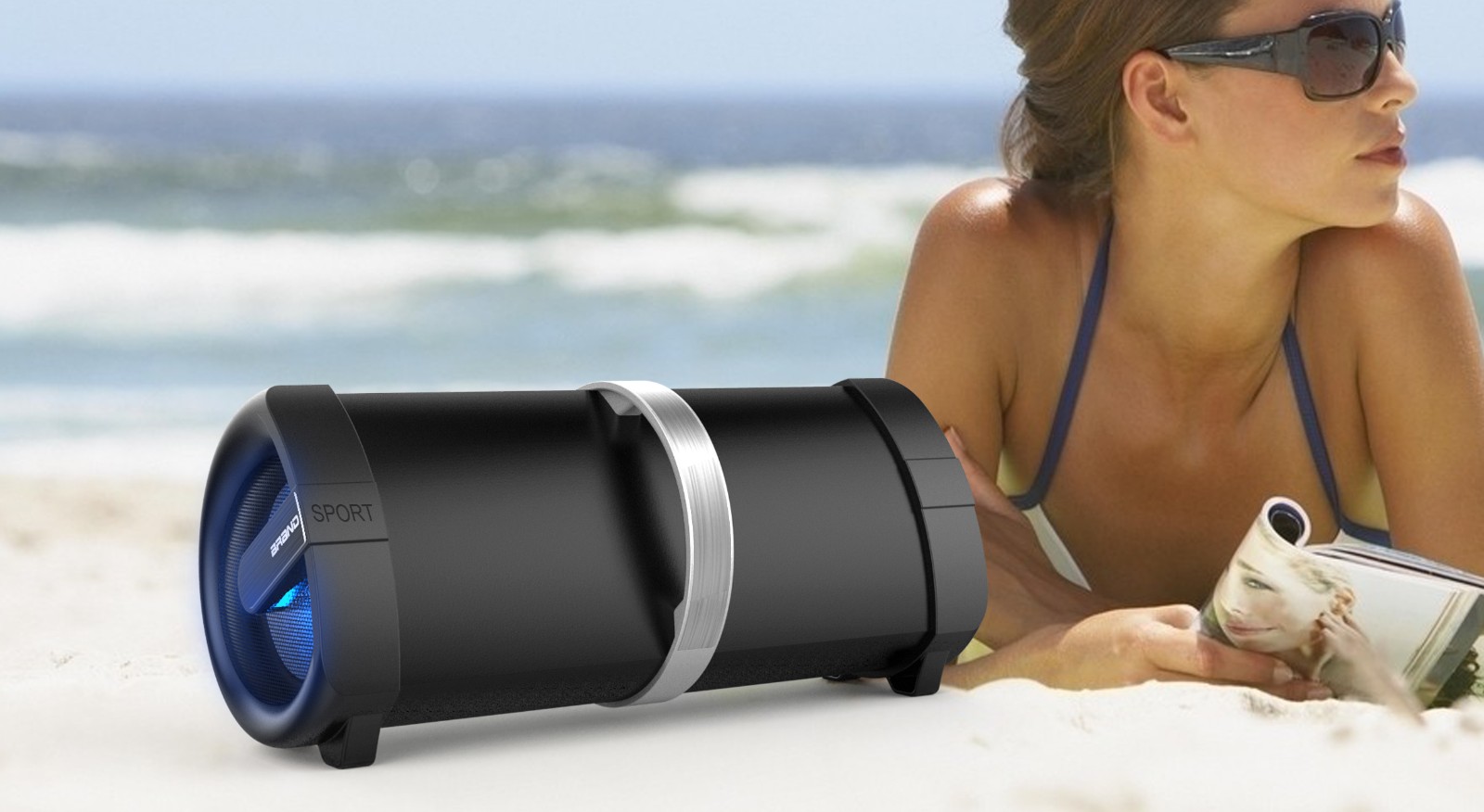 Flashing Light Portable Bluetooth Speaker - Image 3
