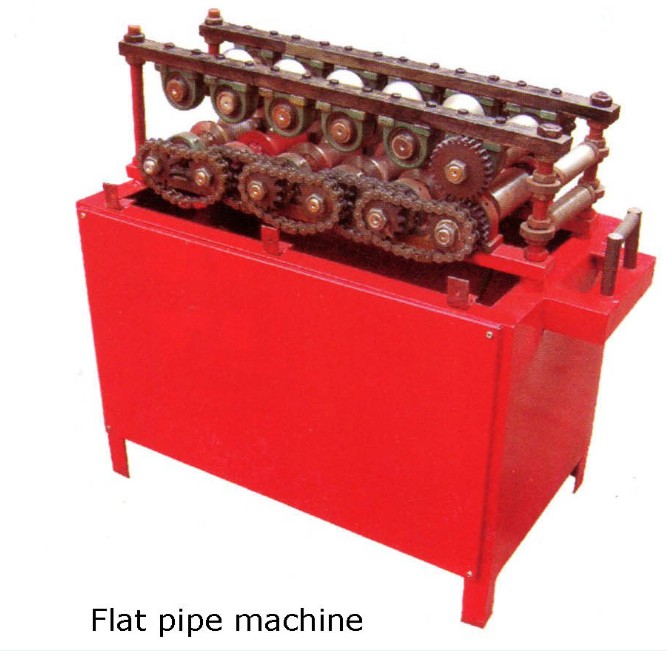 Round to Flat Pipe Forming Machine
