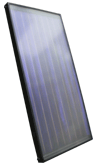 Flat Plate Solar Collector with Black Chrome Coating