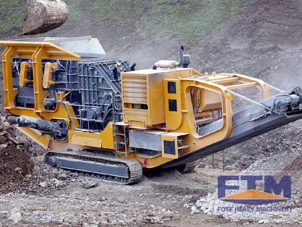 Mobile Impact Crusher for Construction Waste