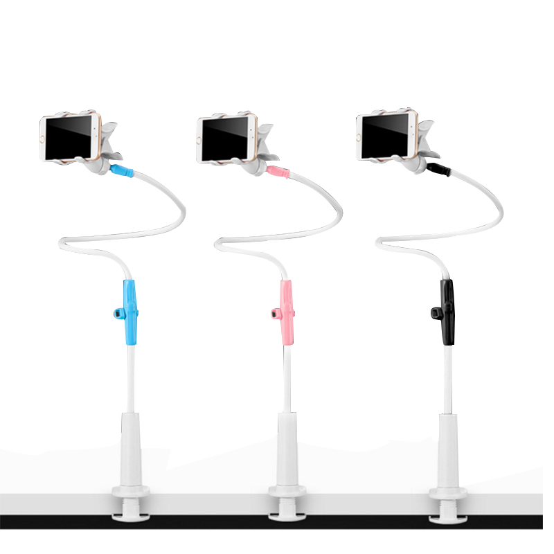 Flexible Plastic Holder for Desk Bed Long Arm Clip Clamp Office Cell Phone Holder Bed - Image 3