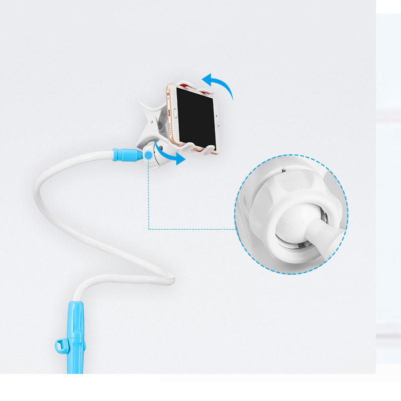 Flexible Plastic Holder for Desk Bed Long Arm Clip Clamp Office Cell Phone Holder Bed - Image 2
