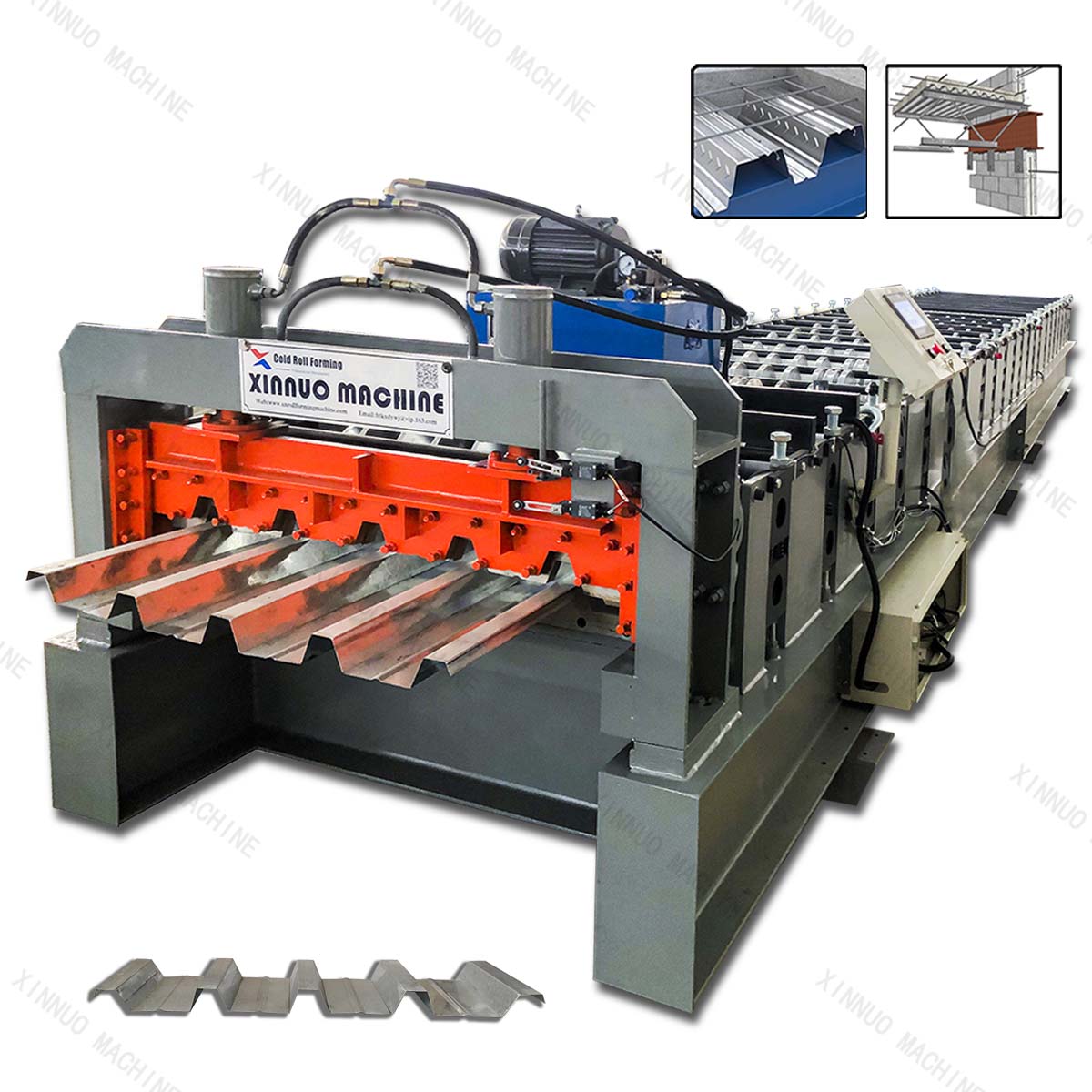Floor deck roll forming machine floor deck steel panel production line machine - Image 3