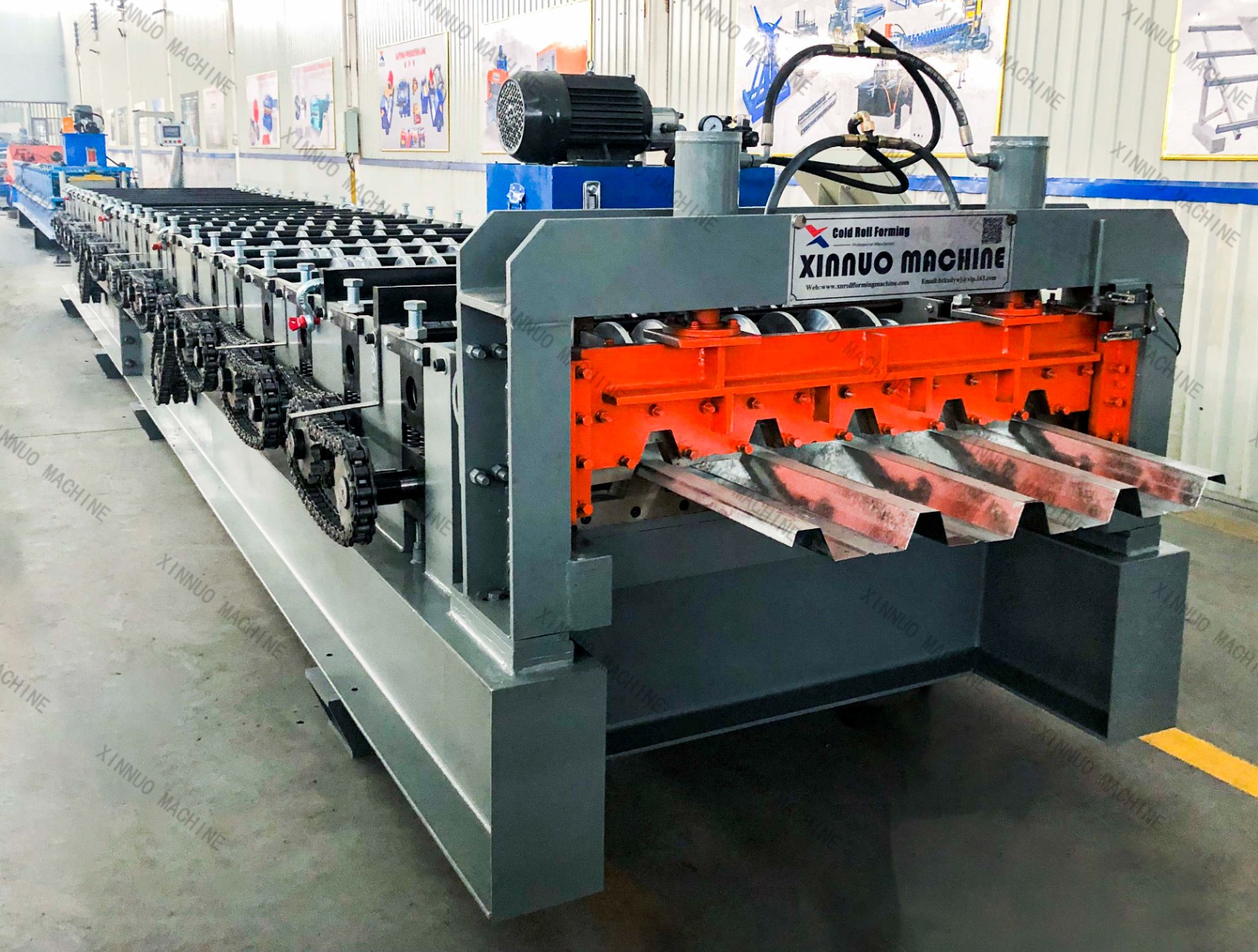 Floor deck roll forming machine floor deck steel panel production line machine - Image 2