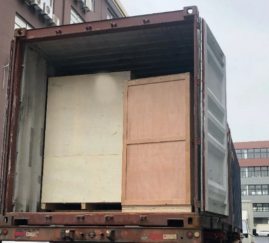 Machine packaged for shipping