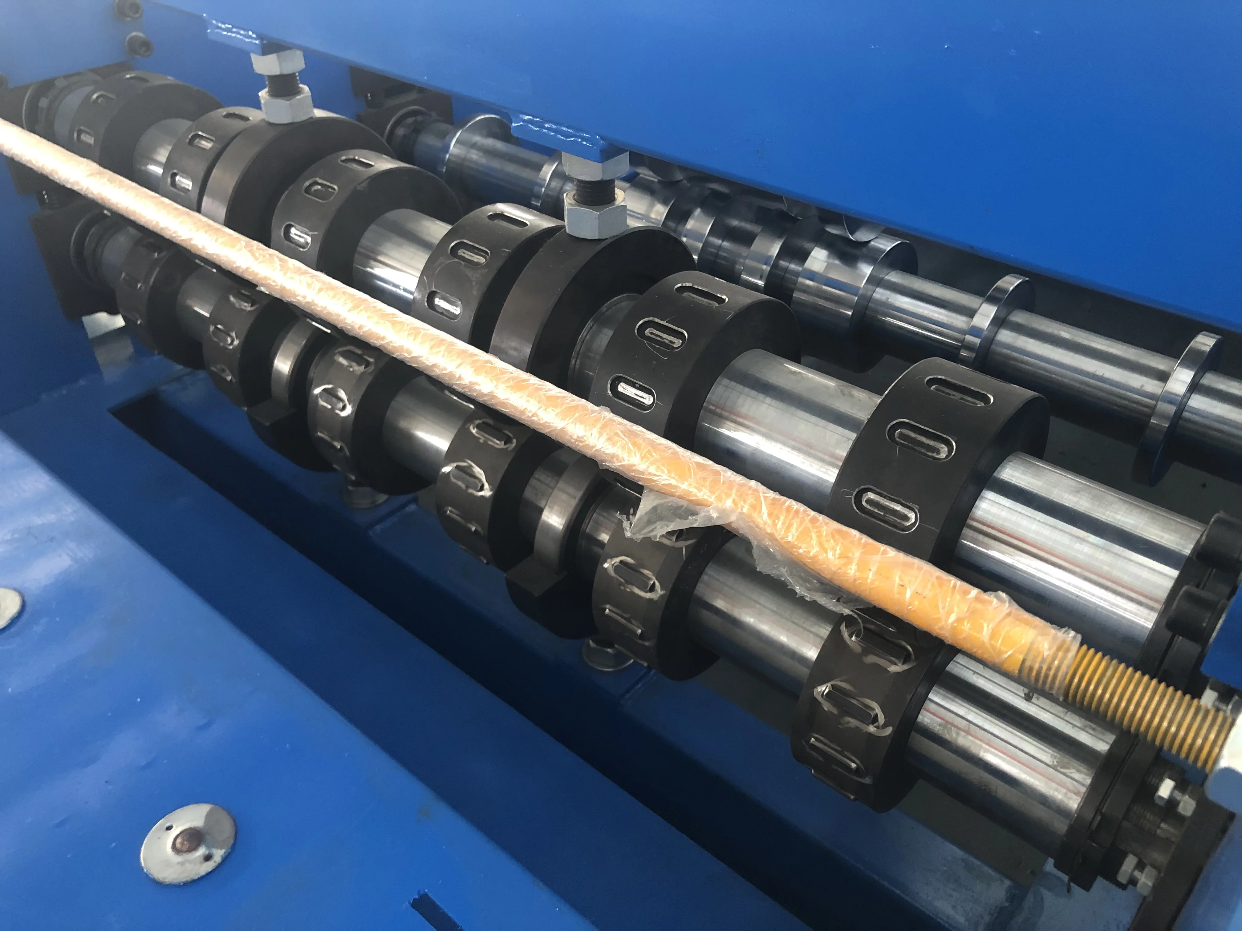 Full view of roll forming machine