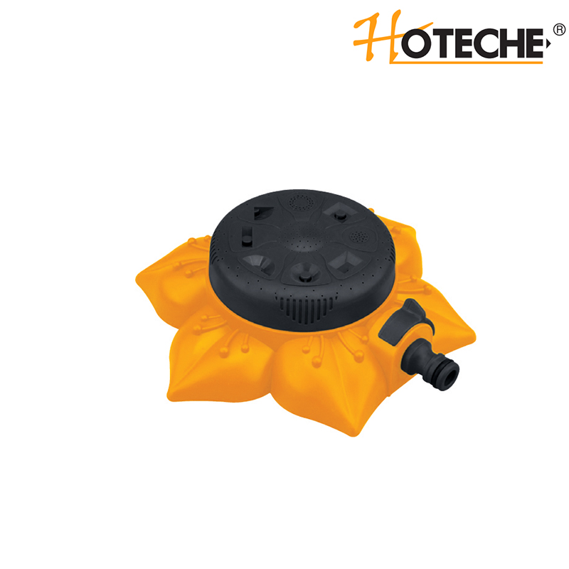 8-Pattern Garden Sprinkler with Flower Base