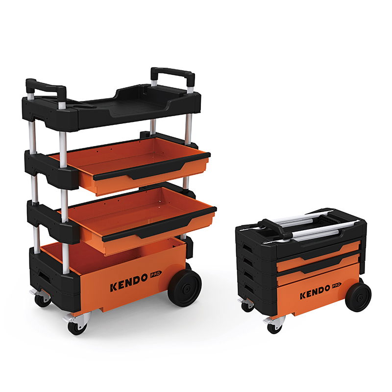 Foldable Mobile Tool Cart