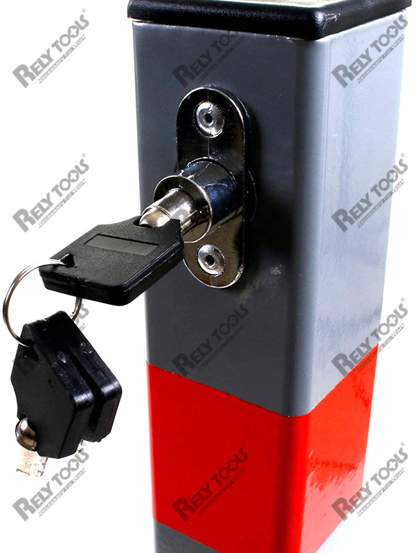 Folding Parking Barrier Post with Key Lock