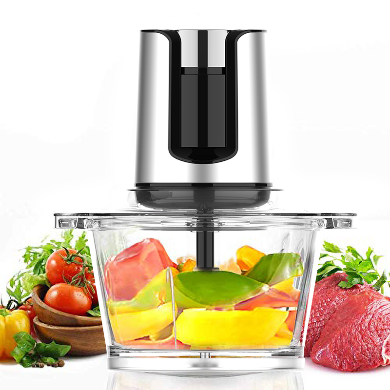 350W Electric Food Chopper with Stainless Steel Blades