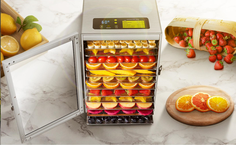 Stainless Steel Food Dehydrator with Digital Controls