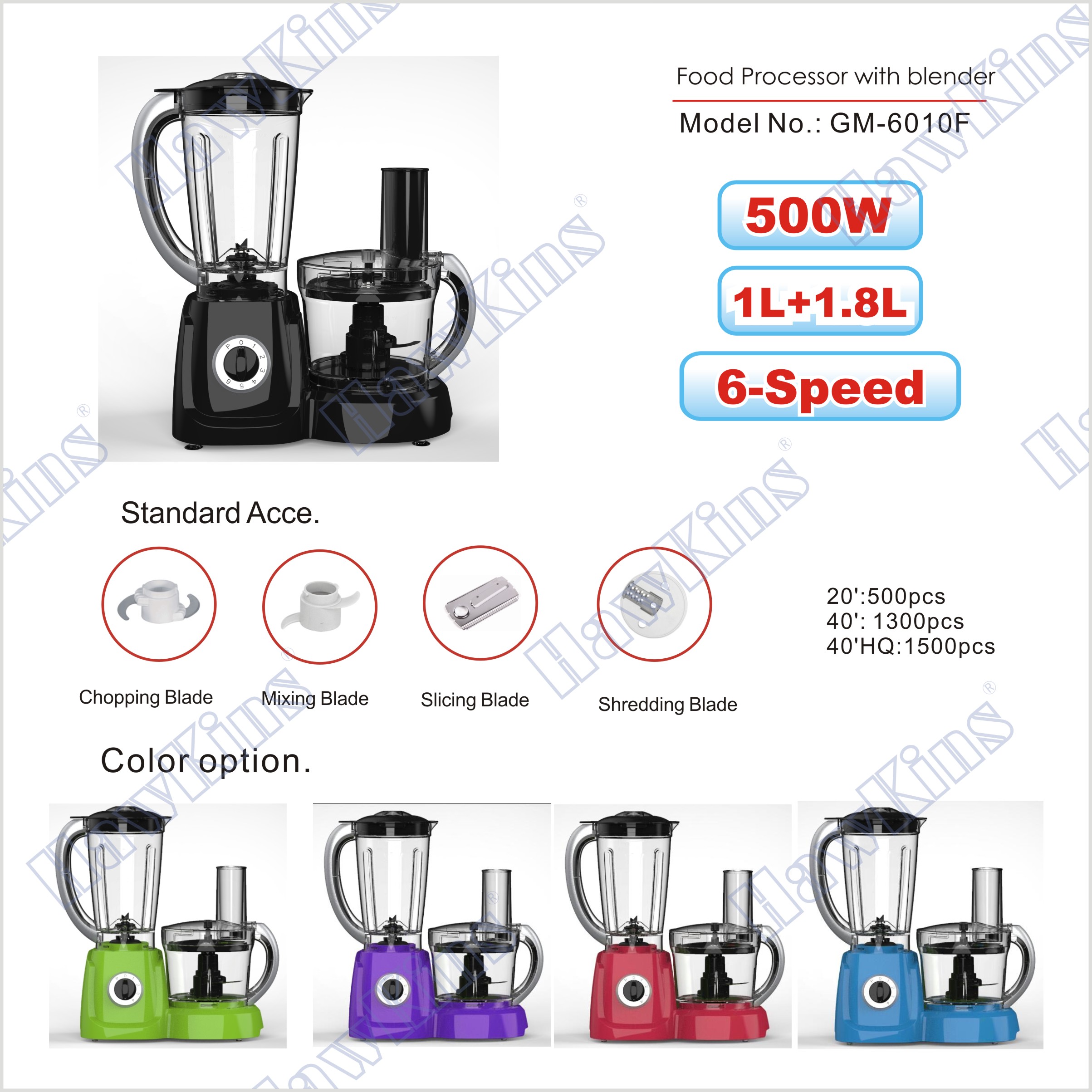 Multifunctional Food Processor with Blender