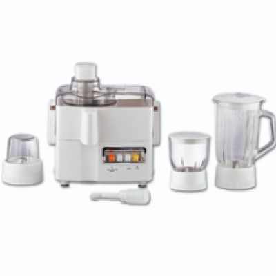 Multi-Attachment Food Processor with Juicer, Blender, and Grinder