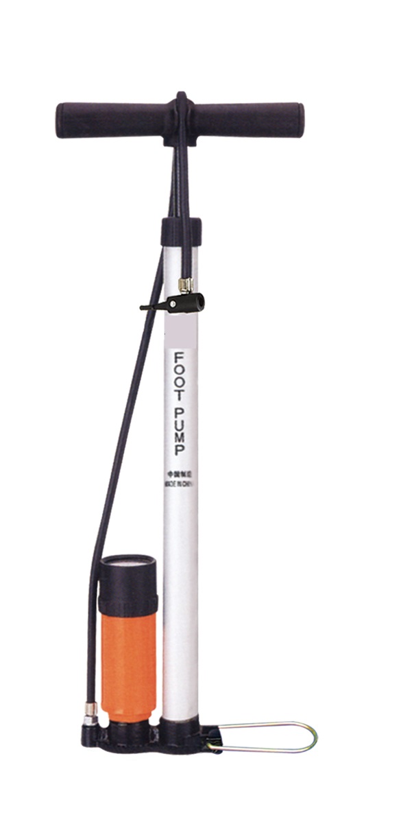 High-Pressure Bicycle Foot Pump with Gauge