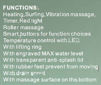 Electric foot spa and massager features overview