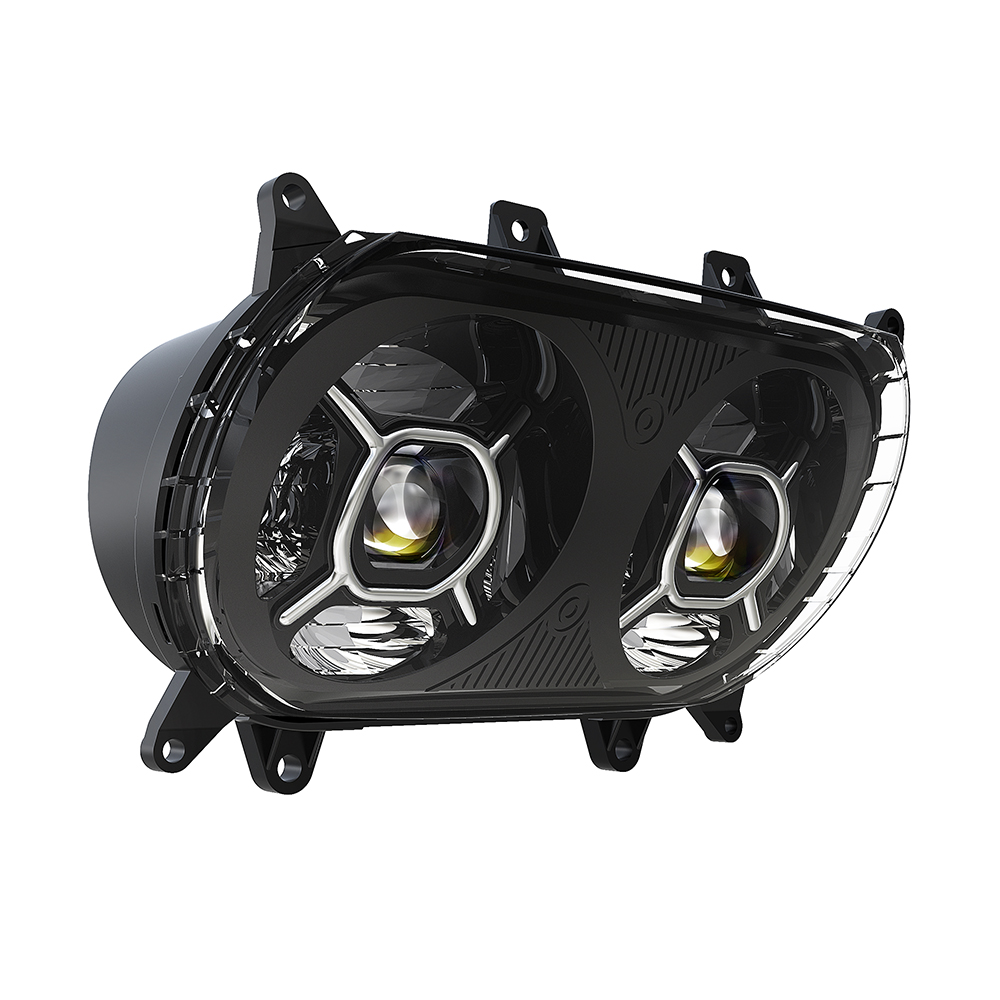 Dual LED Headlight Assembly for Harley Davidson Road Glide 2015+