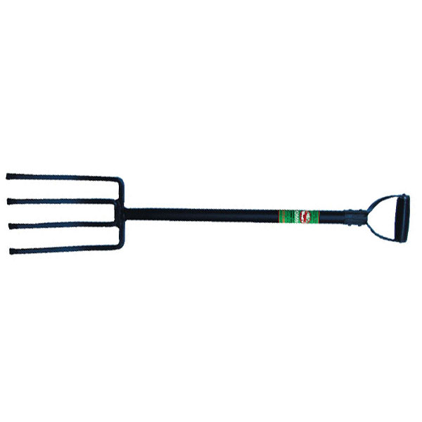 Four-Tine Garden Fork with D-Grip Handle