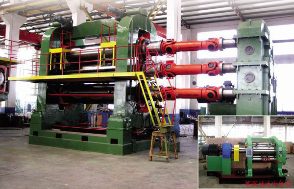 Four-Roll Rubber Calender for Sheet Production