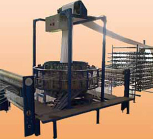 Four-Shuttle Circular Weaving Loom for Fabric Production